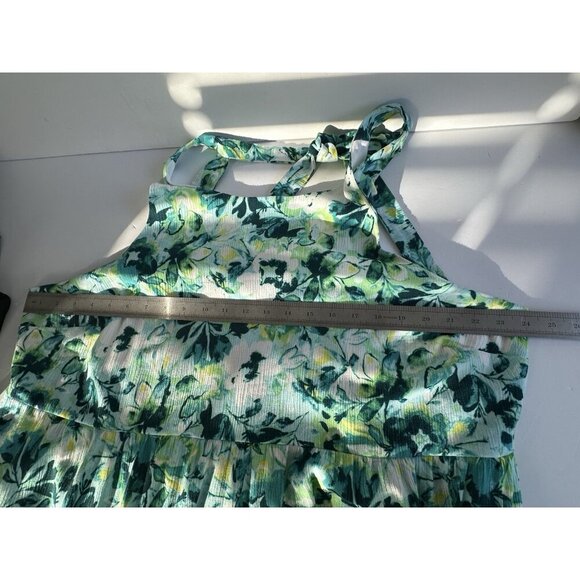 Torrid Women’s Maxi Halter Dress Plus‎ Sz 3 3X Gauze Tiered Floral Spring Easter - Picture 8 of 10